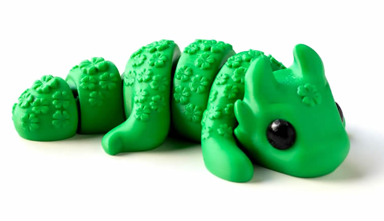 Fidget baby Draak 3D geprint