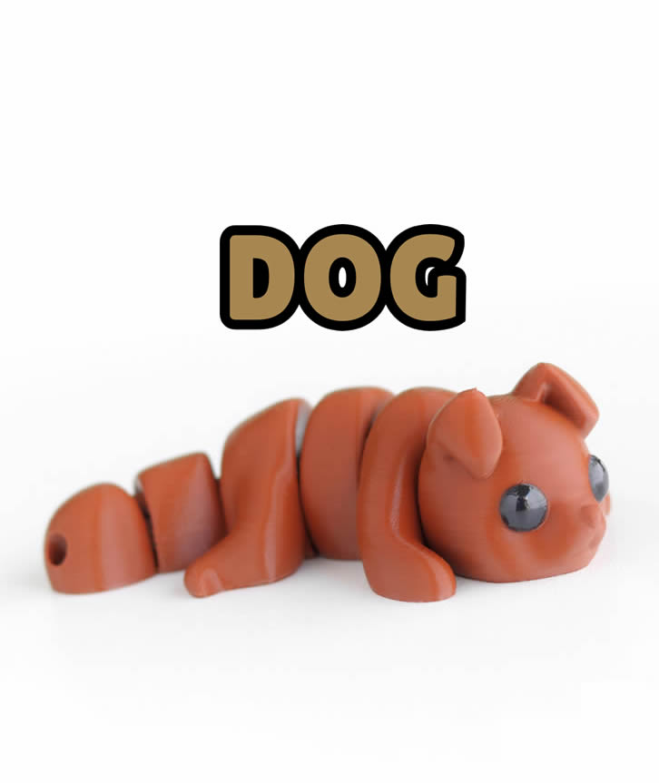 Figet Hond 3D geprint