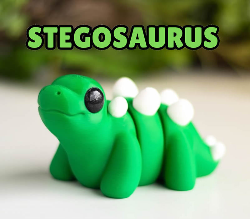 Fidget dinosaurus Stegosaurus articulated flexi