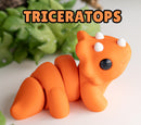 Fidget toys Triceratops dino, 3D geprint.