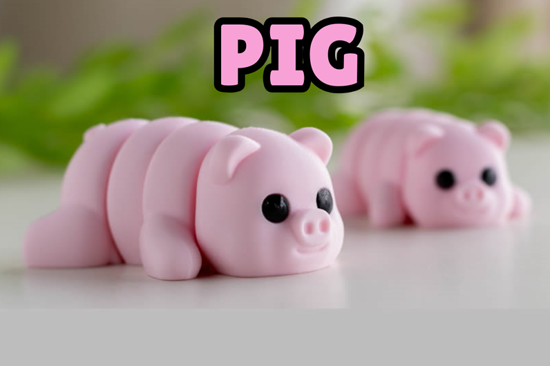Fidget 3D varken pig cochon schwein