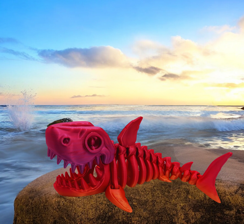 Fossiel skelet Megalodon Haai