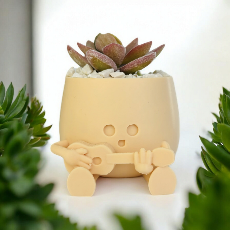 Miplanta Happy Face Bloempot 3D print BIO basis ECO