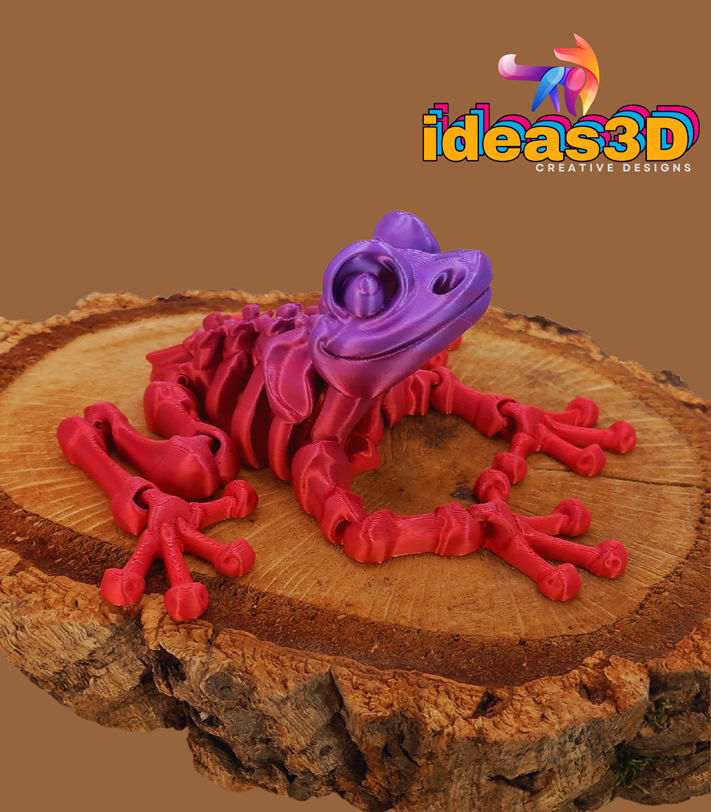 Fossiel skelet kikker