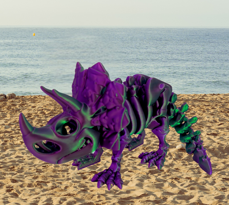 Fossiel skelet  Triceratops