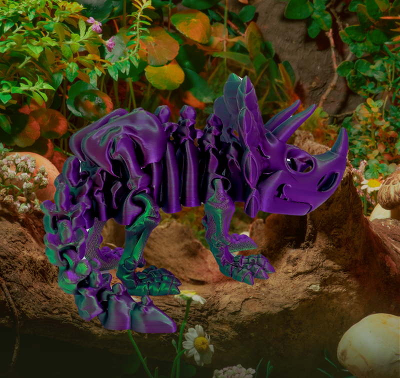 Fossiel skelet  Triceratops